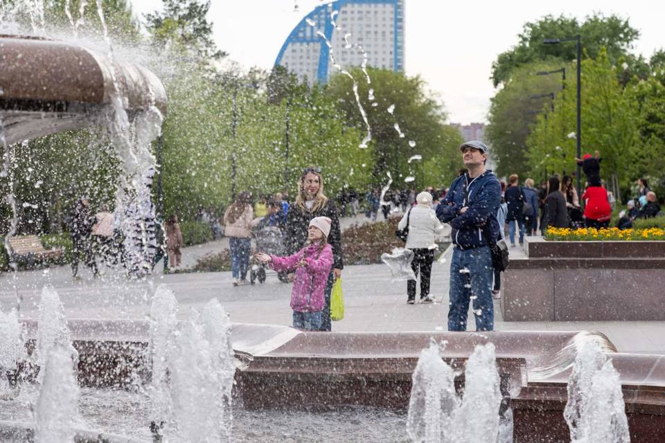 Сезон фонтанов официально открылся в Волгограде