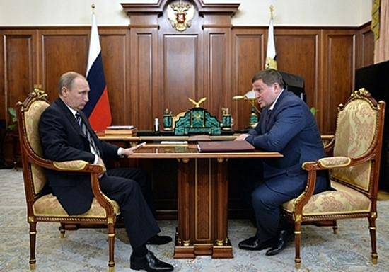 Владимир Путин встретился с губернатором Андреем Бочаровым