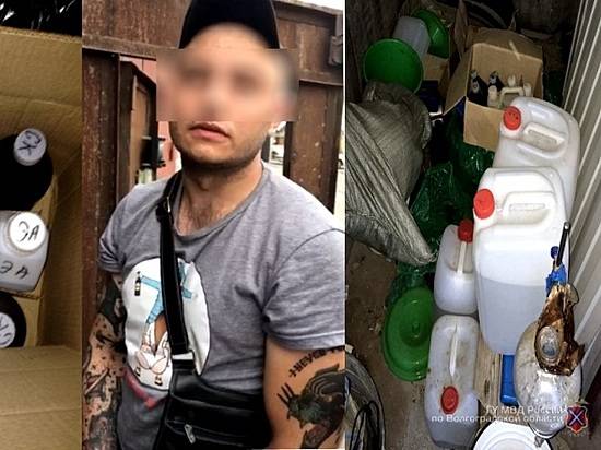 В Волжском 25-летний безработный организовал в своем гараже нарколабораторию