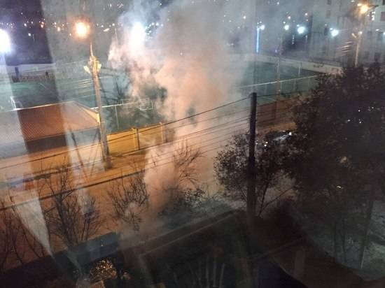 В Волгограде на Московской улице сгорел гараж