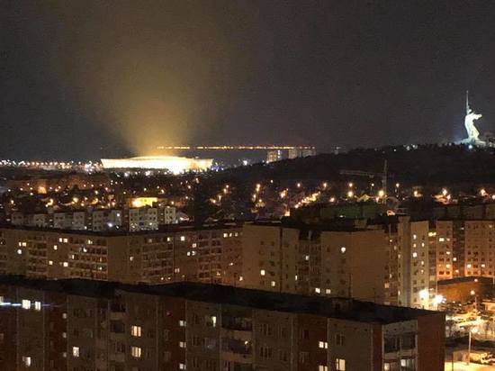 Выйти из тени: на стадионе «Волгоград Арена» впервые включили внутреннее освещение