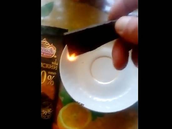 Волгоградец купил в сетевом магазине шоколад, который горит и не плавится