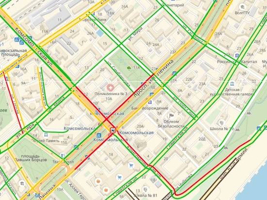 ДТП в самом центре Волгограда создало серьезные пробки