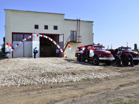 В Волгоградской области открыли новое пожарное депо в отдаленном хуторе