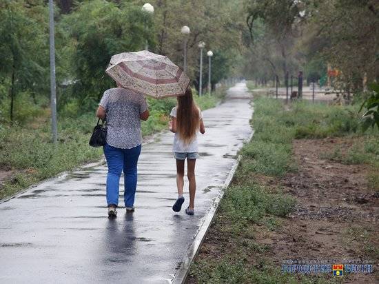 Новая рабочая неделя в Волгограде начнется с дождей и гроз
