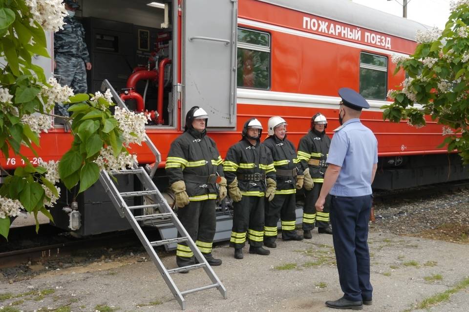 Обновлён состав пожарного поезда на станции Татьянка в Волгоградской области