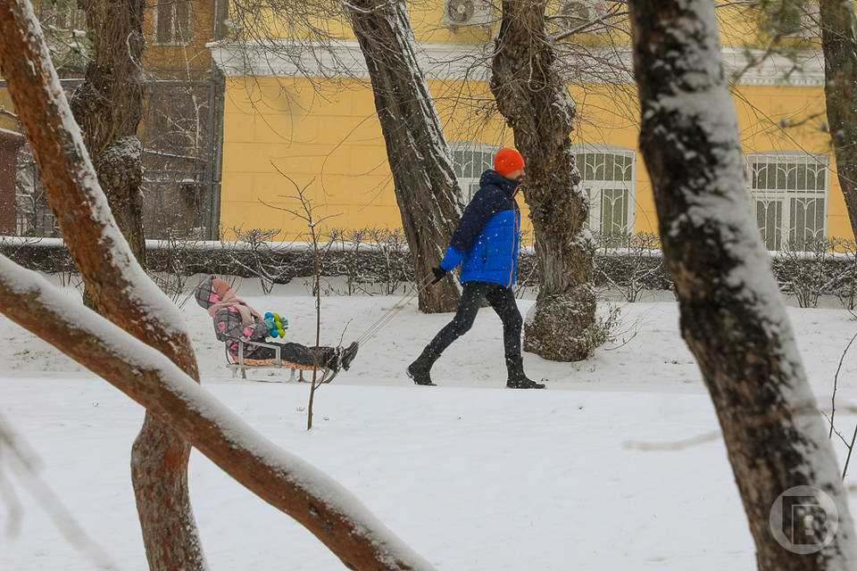 В Волгоградской области МЧС опубликовало предупреждение о мокром снеге