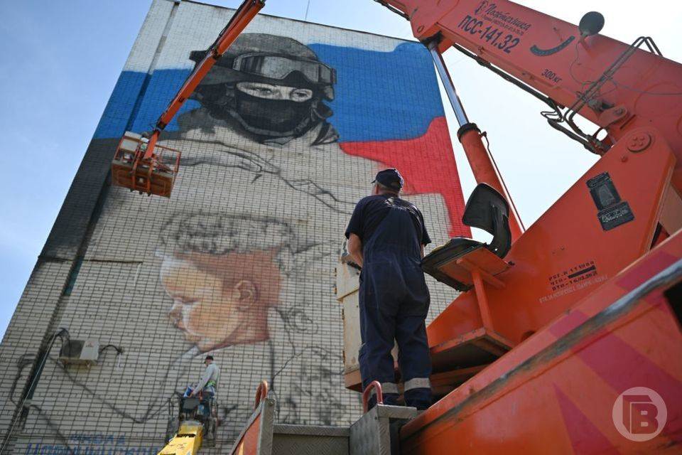 В Волгограде лик российского солдата появится на фасаде многоэтажки