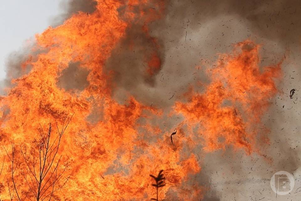 В Волгограде огонь уничтожил два частных дома