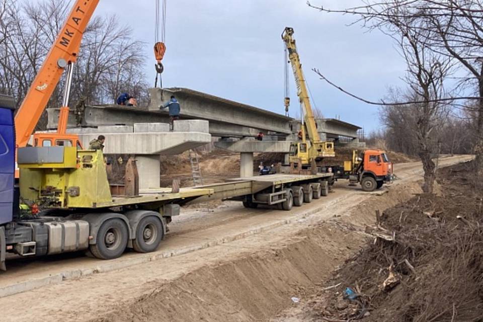 Под Волгоградом началось строительство моста на трассе Ленинск-Покровка-Лещёв
