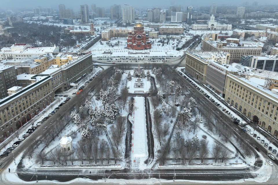 В Волгограде площадь Павших борцов стала пешеходной