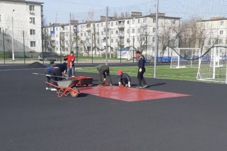 На юге Волгограда строящийся стадион оснастят травмобезопасным покрытием