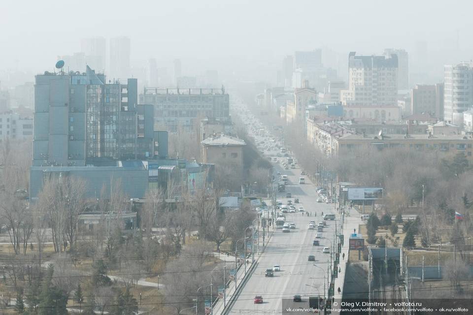 На Волгоградскую область обрушилась пыль из степей Казахстана и Туркменистана