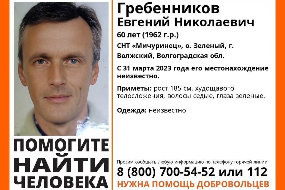 В Волгоградской области второй месяц ищут мужчину, пропавшего на даче