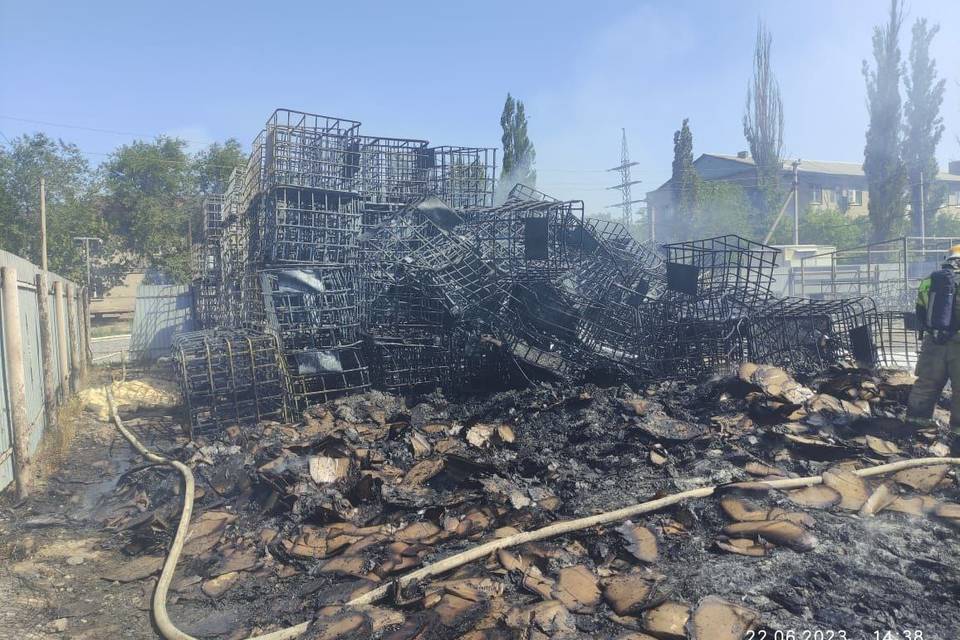 В Волгоградской области оценили последствия пожара в Волжском