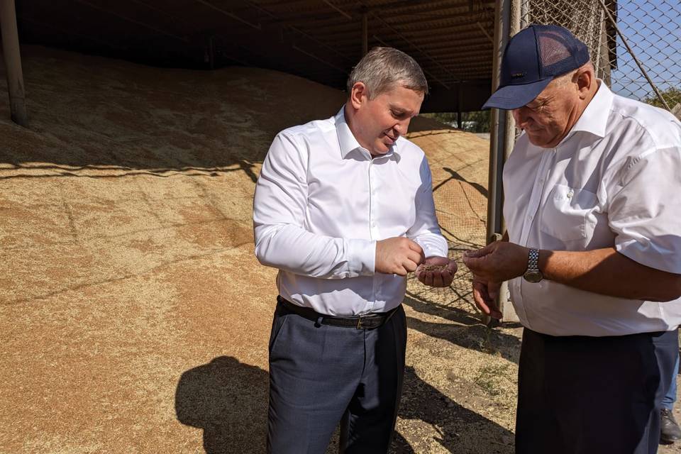 Губернатор Андрей Бочаров объявил о том, что в Волгоградской области собрано 5 млн тонн зерна