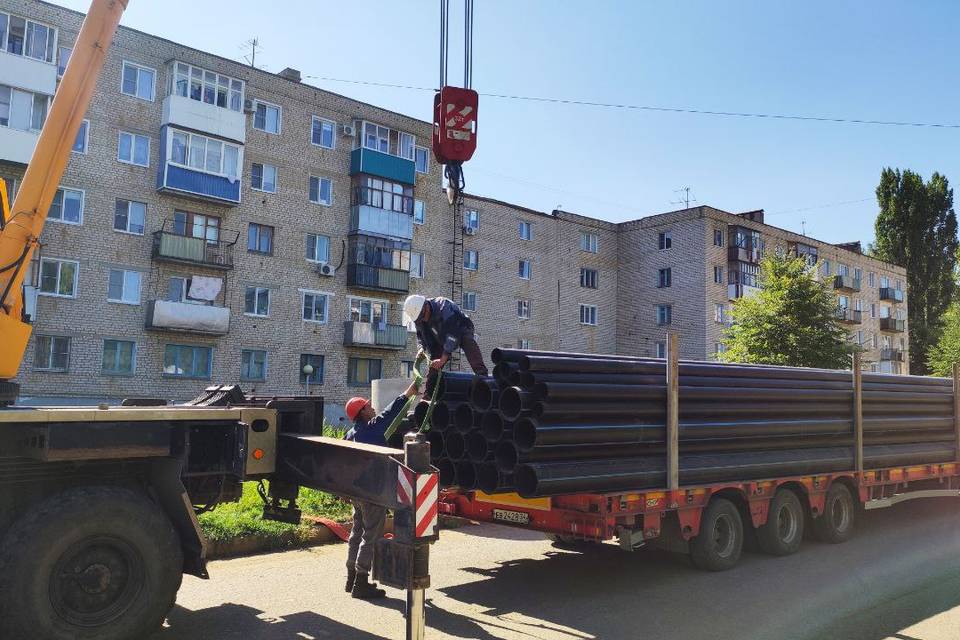 В Котово под Волгоградом проводят новый водопровод