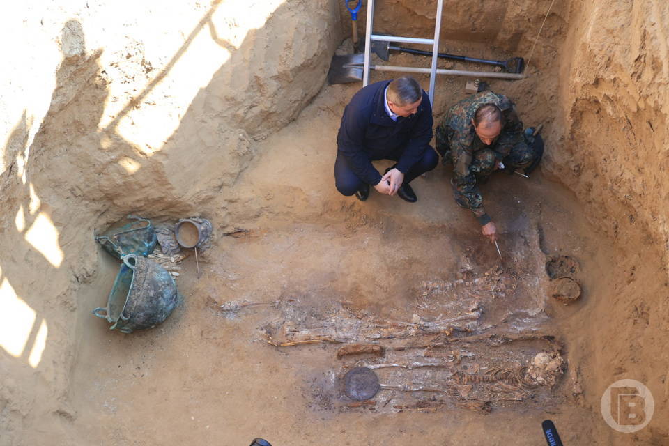 Под Волгоградом археологи раскопали золото сарматов