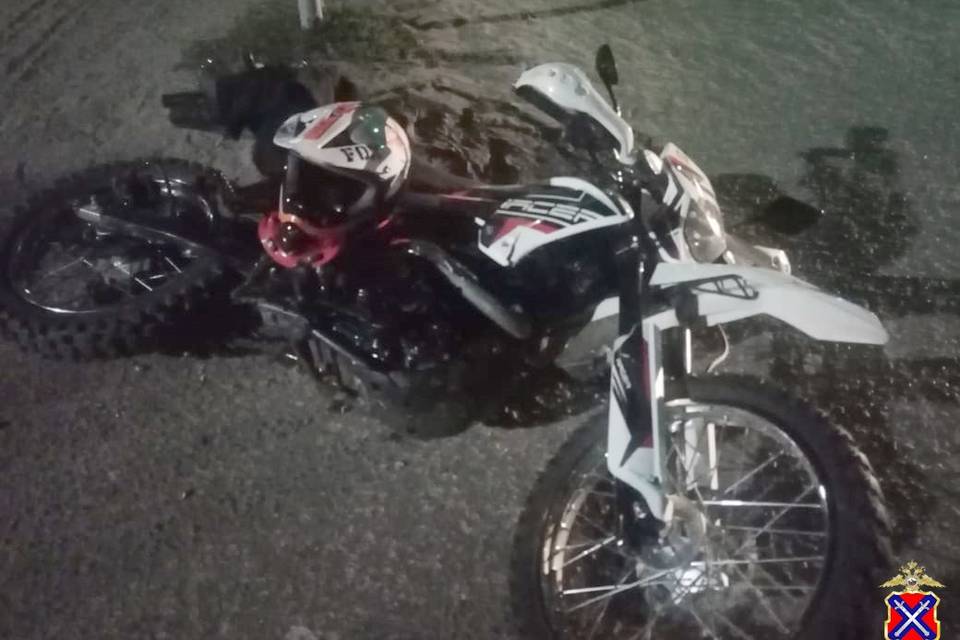 В Волгоградской области разбился юный мотоциклист