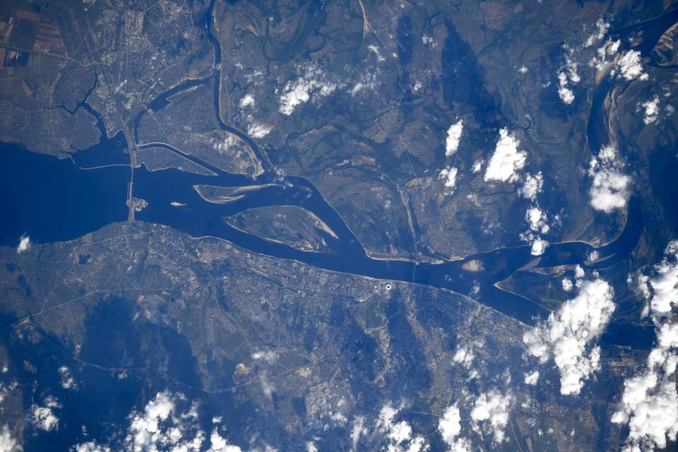 Космонавт опубликовал фото Волгограда, сделанное из космоса