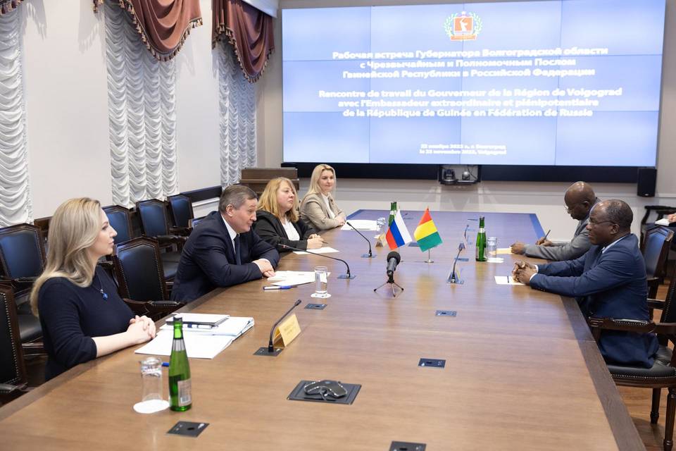 Волгоградский губернатор Андрей Бочаров провел встречу с послом Гвинеи