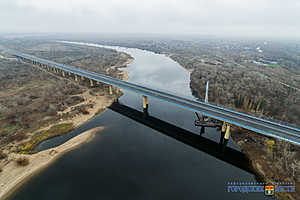 Строительство моста через Ахтубу