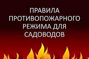 Волгоградским садоводам напомнили правила пожарной безопасности