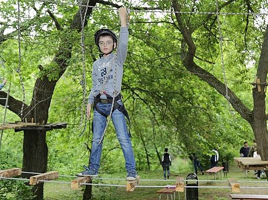 В Волгограде в городском оздоровительном центре «Орленок» появился веревочный парк