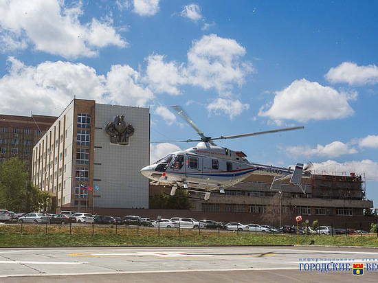 В Волгоградской области вертолет санавиации перевез сотню тяжелых пациентов