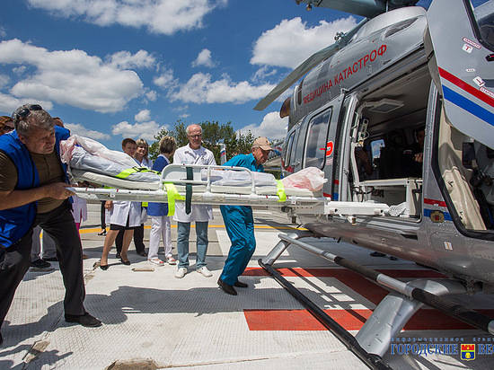 В Волгограде 100-й пациент, спасенный вертолетом санавиации, пошел на поправку