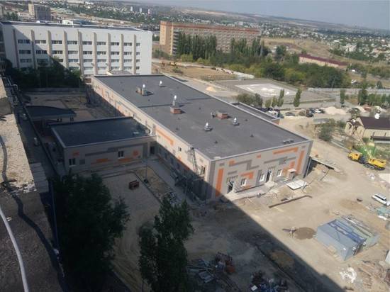 Строительство приемно-диагностического корпуса 25-й городской больницы в Волгограде идет активными темпами