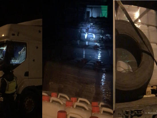 В Волгоградской области полиция задержала грузовик с 24 тоннами спирта