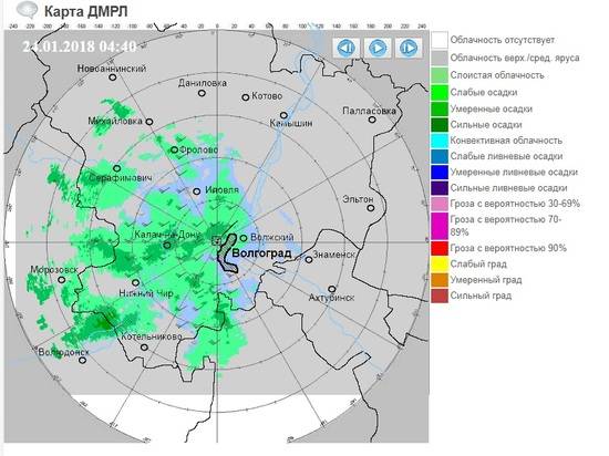 Карта осадков арзамас на сегодня