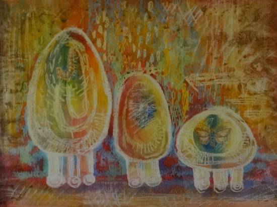 В Волгограде в «Горьковке» проходит выставка акварелей и керамических панно