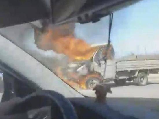 пожар газель тракторозаводской
