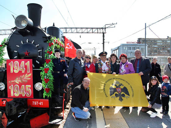 Ретропоезд «Воинский эшелон» побывал в Волжском