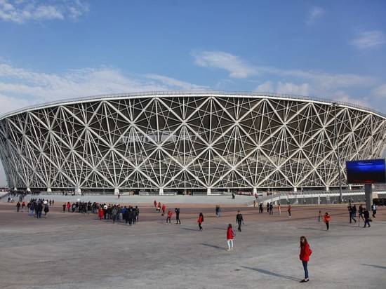 Церковь освятила поле стадиона «Волгоград Арена»