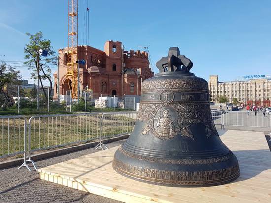 12-тонный колокол для собора Александра Невского привезли в Волгоград