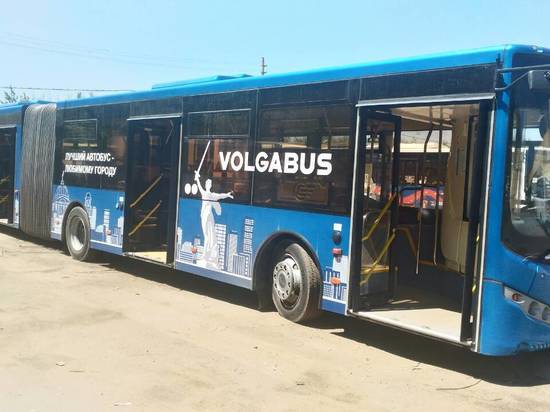 На маршруте №2 в Волгограде тестируют автобус-«гармошку»
