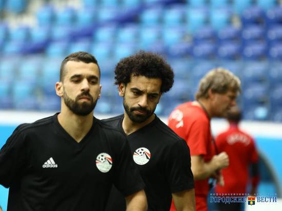 Сборная Египта провела предматчевую тренировку на «Волгоград Арене»