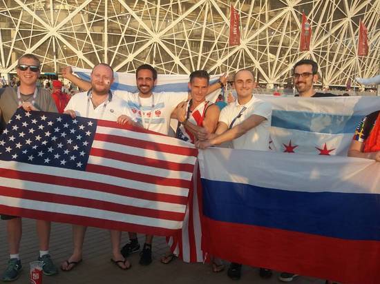 Болельщик из США в восторге от Мамаева кургана