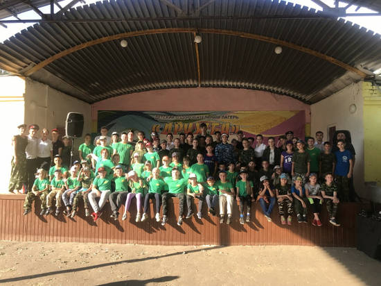 В детском лагере «Дружба» в Дубовском районе открыли полицейскую смену