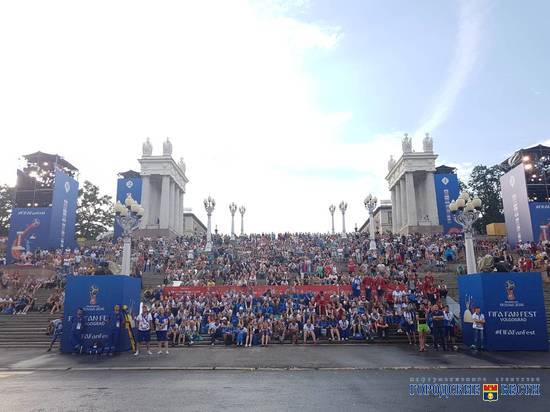 В Волгограде фан-фест за месяц посетило более 600 тысяч человек