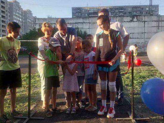 В Краснооктябрьском районе Волгограда открыли новую спортплощадку