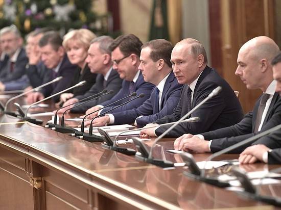 Владимир Путин встретился с  членами правительства