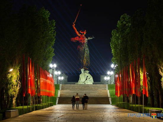 На Мамаевом кургане отрепетировали «Свет Великой Победы»