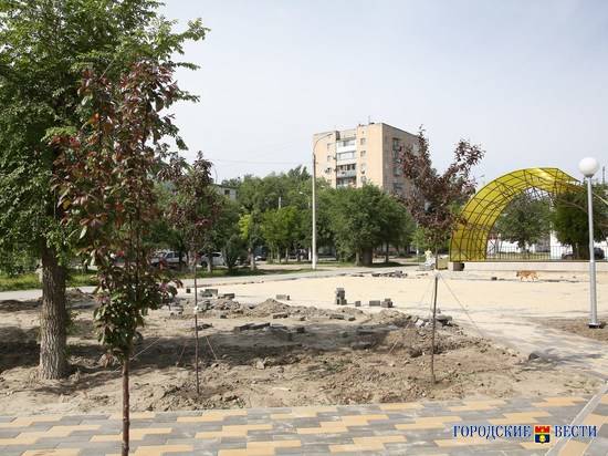 Парк в Кировском районе Волгограда благоустроили на 70%