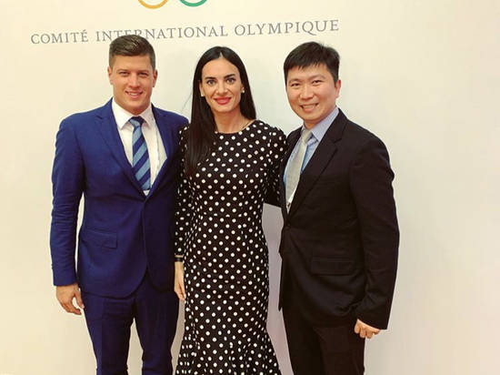 Елена Исинбаева приняла участие в открытии Олимпийского дома в Лозанне