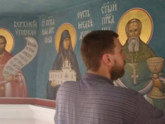 В Волгограде завершается последний этап настенных росписей храма на территории «Красного Октября»