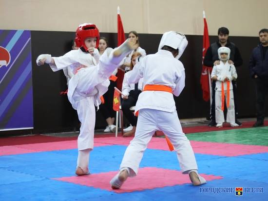Юные волгоградцы сразились за «Кубок военкома» по киокусинкай